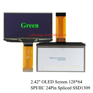 Nueva Pantalla <span class=keywords><strong>OLED</strong></span> de 2.42 Pulgadas, Pantalla LCD de 2.42 Pulgadas, Pantalla Desnuda de 128*64 128x64 SPI IIC SSD1309, Tipo Empalmado de 24 Pines - Product Image 5