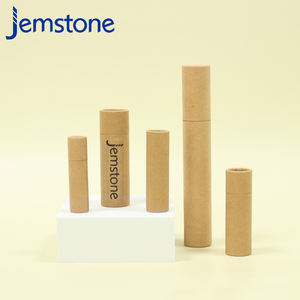 Emballage de gloss à lèvres de luxe en forme de cylindre, écologique, cadeau, cosmétiques biodégradables, emballage de boîte en papier avec logo personnalisé, tubes - Product Image 1