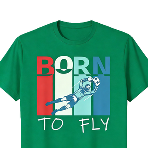 <span class=keywords><strong>Camiseta</strong></span> con Gráfico de <span class=keywords><strong>Portero</strong></span> de Fútbol 'Born to Fly', <span class=keywords><strong>Camiseta</strong></span> Deportiva para Jugador de Fútbol - Product Image 2