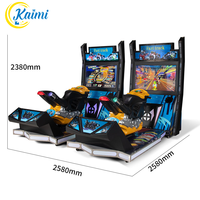 KAIMI Vintage Metall & Kunststoff Hochbelastbares Anpassbares Rennspiel mit Retro-Design Klassische Autosammlung Münzbetriebener Arcade-Automat
