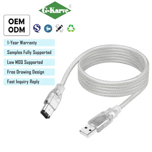 Câble blindé en PVC <span class=keywords><strong>Firewire</strong></span> IEEE 1394 <span class=keywords><strong>USB</strong></span> vers 6P mâle - Adaptateur <span class=keywords><strong>Firewire</strong></span> pour ordinateur et équipement audio/musique - Product Image 1