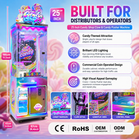 Neofuns Coin Pusher Claw Machine Joystick Vendo Claw Machine Candy Spiral à vendre Claw-machine-with-card-reader