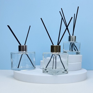 ขวดแก้วเปล่าสำหรับน้ำมันหอมระเหยแบบกระจายกลิ่น ขนาด 100 มล. 120 มล. 150 มล. 200 มล. ทรงกระบอก คอขวดแบบจีบ ทรงแบน ทรงกลม ทรงเหลี่ยม - Product Image 5