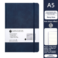 Carnet de notes ligné DM transfrontalier mini A5 avec couverture en tissu/PP, 100 feuilles, journal simple avec sangle, agenda cadeau de grande valeur, logo personnalisé