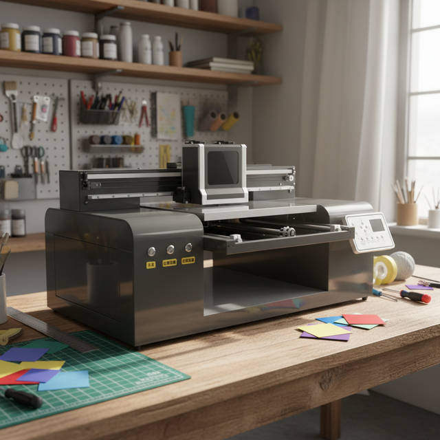 5060UV 3D Varnish UV Flatbed Printer with DX7 Printhead High Resolution UV Ink Mobile Phone Case Crystal Label Acrylic