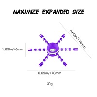 Nuevo Juguete Sensorial Transformable de Pulpo con Cambio de Cara, Juguete Giratorio de Pulpo