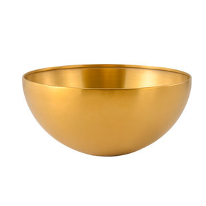 Tazón para ensalada de acero inoxidable con acabado dorado, para uso en cocinas de hoteles, grado 304, apto para alimentos, para ensalada, fideos y arroz. - Product Image 2