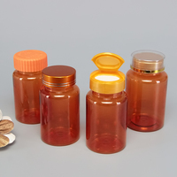 Bouteille de stockage de comprimés de vitamines en plastique personnalisable avec logo, 120 ml, 250 ml, 400 ml, pour l'emballage de médicaments