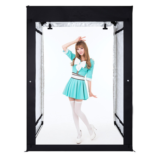 Professional 200CM Square LED Clothing Portrait Studio Kit Soft Light Box Photography Light Box Photo Shooting 2M LED Box