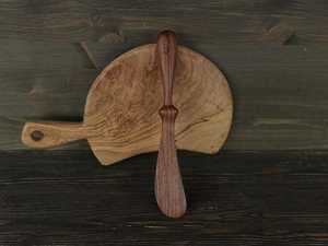 Handcrafted <b>Wooden</b> Knife for <b>Kitchen</b> or Decor Eco Friendly Lightweight Safe for <b>Kids</b> and Ideal for Nonstick Cookware - Product Image 6