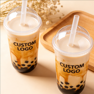 Gobelets à dessert en PP transparent à paroi simple de 34 oz (500 ml) de 90 mm, personnalisables et jetables - Product Image 5