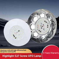 Vente en gros de lampes LED E27 à économie d'énergie UFO Flood Light 110V Aluminium Ampoule LED portable pour utilisation en entrepôt