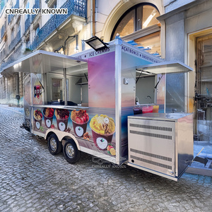 2025 New Design Truck Coffee Van <b>Trailers</b> Fully Equipped Us Standards Street Food Kiosk - Product Image 1