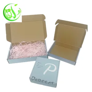 थोक कस्टम लोगो गुलाबी भूरा छोटे शिपिंग पीआर मेलर पैकेजिंग कॉस्मेटिक त्वचा देखभाल आभूषण उपहार कार्डबोर्ड क्राफ्ट पेपर बॉक्स