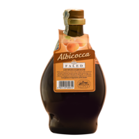 Italiaanse likeur met 30% alcohol, hoge kwaliteit, abrikozen- en kwijnsmaak, Albicocca fruitlikeur, FALED traditioneel product