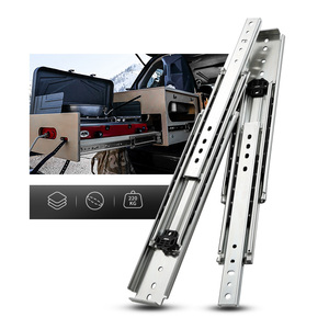 AOLISHENG Industrial Heavy Duty <strong>Drawer</strong> <strong>Slides</strong> 500lb Load Ball Bearing Full Extension Side Mount for Kitchen &amp; RV Use - Product Image 4