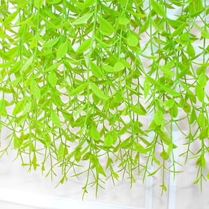 Guirlande artificielle de saule vert Belia, plante suspendue en plastique pour décoration murale intérieure et extérieure - Product Image 3