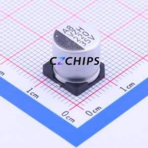 Condensateur électrolytique en aluminium SMD VZH221M1VTR-1010K, SMD, D10xL10mm 220uF 20% 35V 10mm - Product Image 1