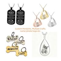 Collier à chaîne avec pendentif personnalisé en plaqué sous vide JIAYE, gravure de logo, lettre, pour un cadeau romantique d'anniversaire, fabrication de bijoux