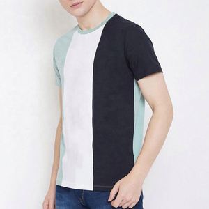 Nouveaux T-shirts Homme en Gros à Manches Courtes 100% Coton Tissu Peigné Motif Lettres Personnalisé Respirant Séchage Rapide Anti-Boulochage Rouge - Product Image 4
