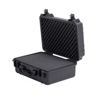 MJ138H Mallette de transport en plastique durable et étanche pour équipement de photographie Mallette à outils à poignée de transport rigide