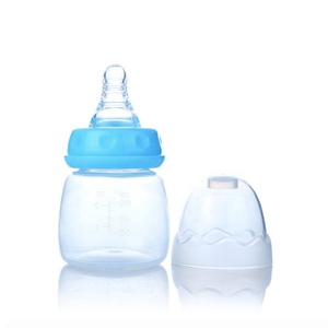 Biberons avec couvercle pour bébé, <span class=keywords><strong>Mini</strong></span> bouteille pour allaitement pour nouveau-né 60ml, lait, sein, mamelon en silicone, prix d'usine - Product Image 5