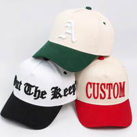 Groothandel Nieuwe Hoge Kwaliteit OEM Beige Outdoor Op Maat Gemaakte Logo's Tweekleurige Geborduurde Logo Klassieke Golf Baseball Petten Hoeden