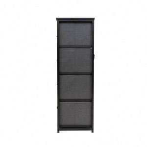 Modern Living Room Fabric <b>Cabinets</b> With Freestanding Durable Stainless Steel MDF Panels and Pine Wood - Product Image 4