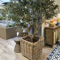 Venta Directa de Fábrica, Planta de Olivo Artificial, Olivo Simulado con Maceta Grande