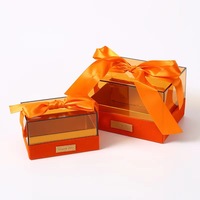 Luxus Acryl Sweet Box Souvenir Acryl Candy Box Hochzeit mit exquisiten Band
