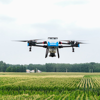 Pulvérisateur agricole UAV haute performance avec construction en fibre de carbone, niveau de sécurité élevé, télécommande pour l'agriculture