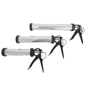 Pistola manual de calafateo de silicona de grado industrial con tubo de cartucho de aluminio de 12 pulgadas y 590 ml, mango OEM para construcción - Product Image 1