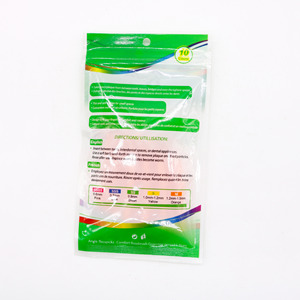 Cepillo interdental en forma de L con cerdas ultrafinas y suaves, paquete de 10 unidades para uso ortodóntico, limpieza de la punta de los dientes para adultos - Product Image 2