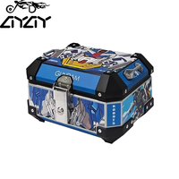 Boîte à bagages pour moto en alliage d'aluminium de 15 L pour véhicules électriques - Boîte de rangement universelle multifonctionnelle