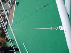 Tente de réception extérieure 6x8m durable, imperméable, en PE et structure en acier, blanche, résistante aux UV, pour toutes les saisons - Product Image 5