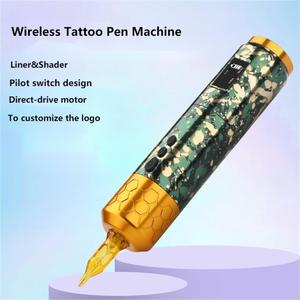 Máquina de Tatuaje Inalámbrica de Alta Calidad, Pluma de Tatuaje con Cartuchos de Agujas de Camuflaje, Recargable, Maquillaje Permanente Profesional - Product Image 4