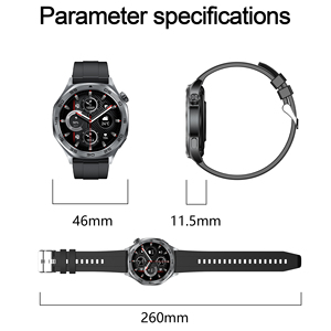 Ak83 1.46 HD Màn Hình Thông Minh Đồng Hồ IP68 Không Thấm Nước 100 + Thể Thao Chế độ Cho BT Gọi Android Cơ Thể Kim Loại Thể Thao Đồng Hồ - Product Image 6