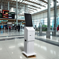 à commande automatique pour PC à écran tactile debout de 32 pouces, Kiosque interactif d'imprimante Android POS en libre-service