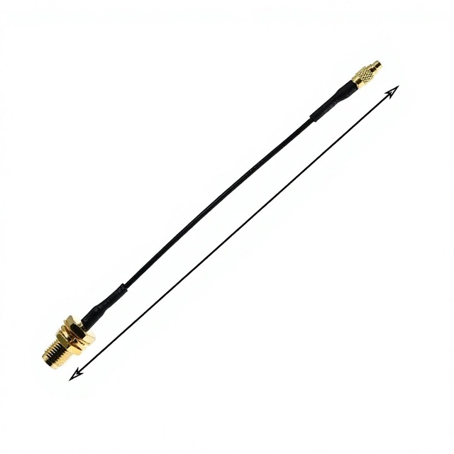 MMCX Male to SMA Female Pigtail Cable 115mm DC-6GHz 50 Ohm RF Coaxial Adapter Extension for 5.8GHz FPV Antenna WiFi