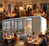 Maison Capsule de Luxe Apple Cabin, Maison Préfabriquée, Tiny House, Maison Mobile, Bureau Économe en Énergie, Maison de Vacances, Vente en Gros Direct Usine