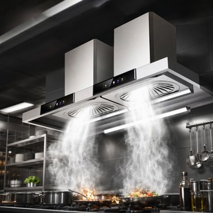 Commercial Dual Fan Kitchen Exhaust Hood with LED <b>Lights</b> for Restaurants Hotels Catering and Food Service Equipment Dealers - Product Image 5