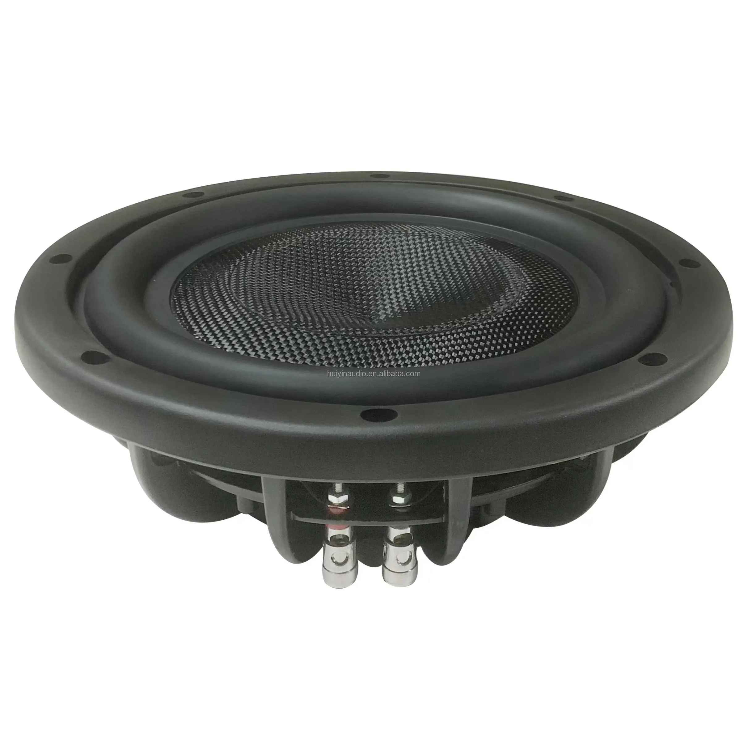 HUIYIN 1050-129 Système audio de voiture super fin 10 pouces alimenté par 300w rms double 2 4 ohm système de son musical de voiture caisson de basses haut-parleur subwoofers