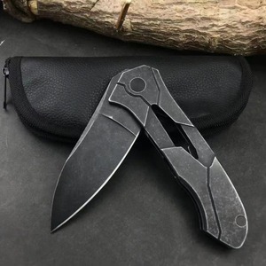 Cina D2 coltello pieghevole per campeggio all'aperto tattico di sopravvivenza multifunzione coltello <span class=keywords><strong>da</strong></span> tasca pieghevole EDC coltelli con <span class=keywords><strong>stecca</strong></span> posteriore - Product Image 2