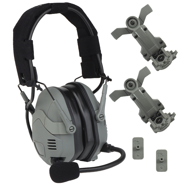 Factory OEM Hunting Headphone Professional Tactical Noise Cancellation Wireless Microphone Headset