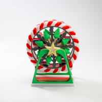 Servicio de Impresión 3D Personalizada Hecha a Mano en Red 22, Adornos Navideños de Noria, Modelo Decorativo