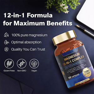 Cápsulas de Magnesio Complejo 12 en 1 para Adultos, 700 mg, de Alta Calidad, Disponibles en Stock, Píldoras Herbales de Magnesio Múltiple para Energía y Apoyo al Sueño - Product Image 5