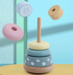 Coloré haute qualité nouveau Design jeu intelligent Offre Spéciale unisexe jouets en gros Montessori début éducatif <span class=keywords><strong>tour</strong></span> d'empilage pour les enfants - Product Image 5