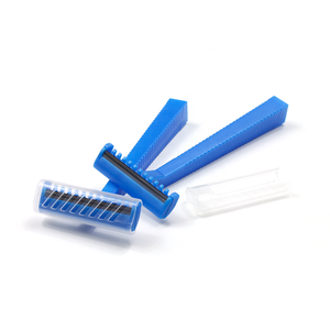Maquinilla de Afeitar de Seguridad Médica Desechable con Doble Hoja de Acero Inoxidable para Hombres, <span class=keywords><strong>Afeitadora</strong></span> Económica Desechable - Product Image 1
