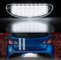 Luz LED sin Errores para Matrícula de Renault Clio II 1998-2005 y Twingo I 1993-2007, Lámparas de Número de Placa Trasera