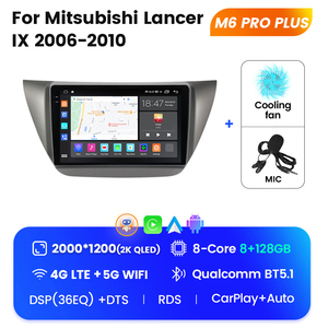 MEKEDE <span class=keywords><strong>M6</strong></span> PRO Android 12 QLED Système audio multimédia de voiture pour Mitsubishi Lancer <span class=keywords><strong>IX</strong></span> 2006 2010 - Product Image 5